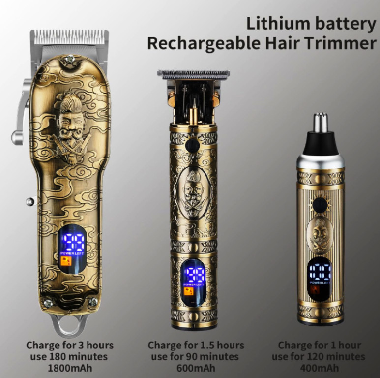 Lanumi Hair Clippers for Men Cordless Hair Trimmer Beard Trimmer/Nose Trimmer Pr