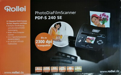 Scanner Rollei PDF S 240 SE Per Foto, Diapositive E Negativi - Convertitore Digitale 1800 Dpi Con Display - Foto 8