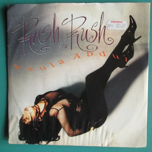 Paula Abdul: Rush Rush 7" Vinyl Single 1991 1st UK Press VUS 38 Unplayed Disc