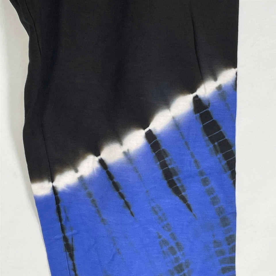 Pantalones de chándal PJ Salvage Lounge para mujer cintura elástica mediana elástica negros tie-dye Foto 3 de 4