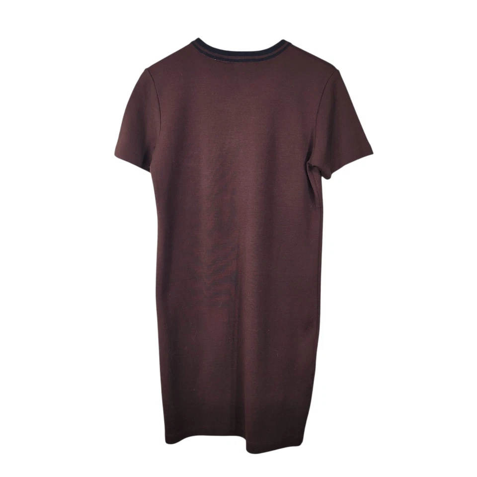 Vintage Sweater Dress size Small Petite Brown Knee Length Boxy Wool Blend - Image 4 of 4