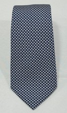 Vineyard Vines Men's Tie AOP Whale Logo Blue Silk USA 3.25" W x 48" L Youth