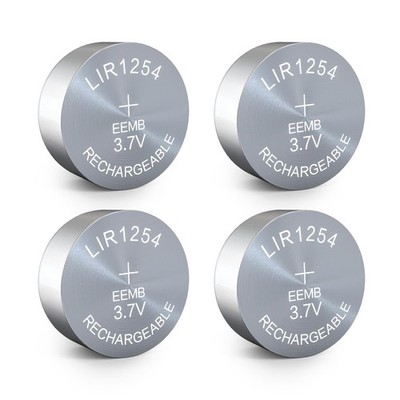 EEMB 4PACK LIR1254 Rechargeable Battery 3.7V Lithium-ion Button 