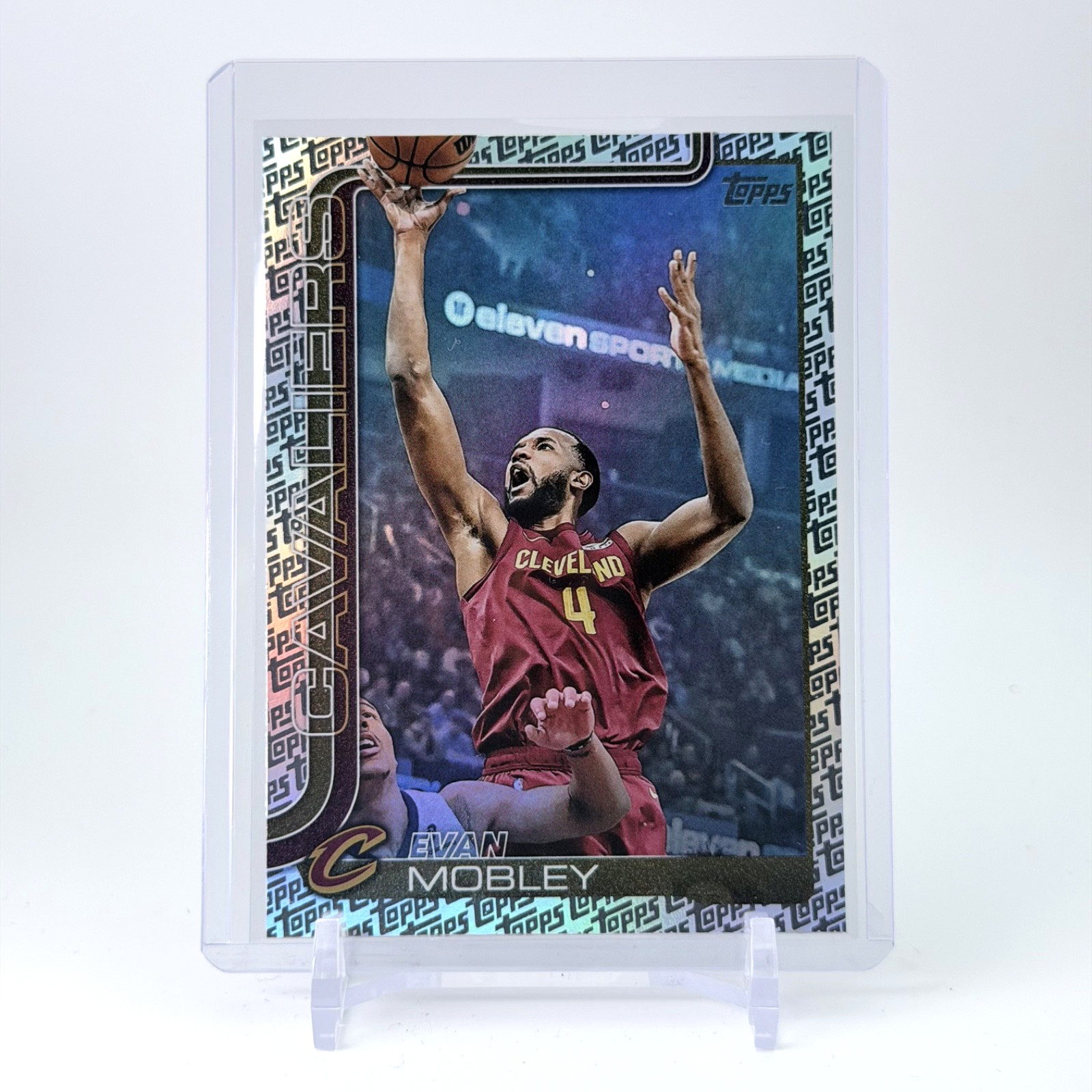 Evan Mobley 2025-26 Topps Foil Pattern #82 Cavaliers