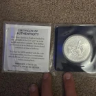 U.S. Mint American Eagle 1 oz .999 Silver Coin with Certificate of Authenticity