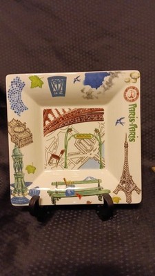 GIEN FRANCE ''PARIS-PARIS'' DISHDISCONTINUED COLLECTABLE