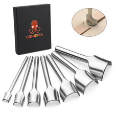 7 Pcs Leather Corner Punch, 10-40 Mm Half Depth round Corner Punch Leather Pun