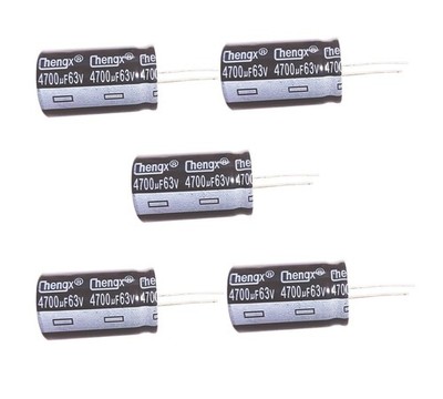 4700uF 63V 22x40mm Aluminum Electrolytic Capacitor for Electronics 5 PCS