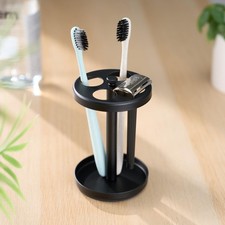 Toothbrush Razor Organizer Stand Stainless Steel Ventilated Holder for Bathroom