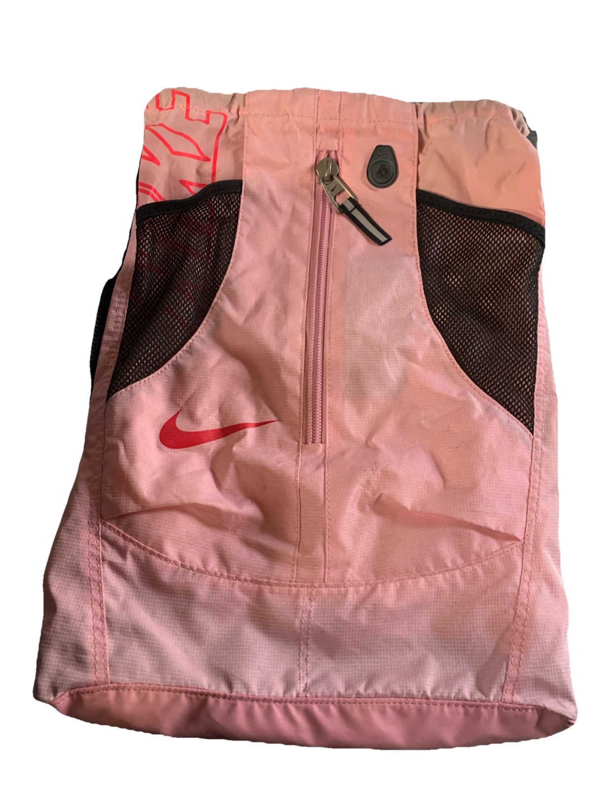 Nike drawstring backpack Pink With Zip Pocket - image 1