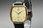 [Near Mint] Vintage SEIKO Dolce 7731-5120 Gold Dial Quartz Mens Watch From Japan