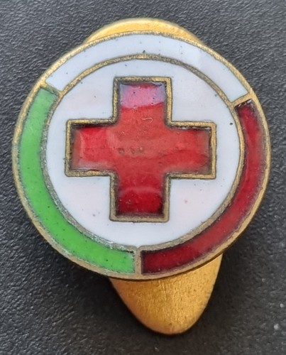KINGDOM OF ITALY C.R.I. WORTHY MEMBER BADGE OF THE ITALIAN RED CROSS #1