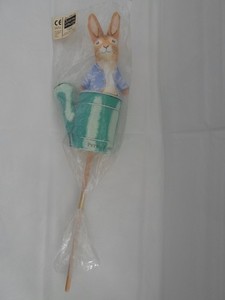 New Beatrix Potter Peter Rabbit Polyester Stick Puppet (Hunkydory) 1984