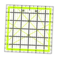  Quilting Ruler (6"X6") 1 Pack, Square Quilting Rulers Fabric Cutting Ruler 