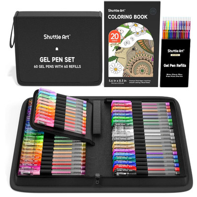 Shuttle Art 120 Stück Farbstrichstift Set 60 Farben 60 Ref