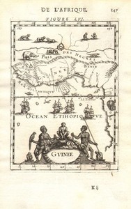 WEST AFRICA. Guinea. Nigeria Ghana Benin Togo Sierra Leone. MALLET 1683 map
