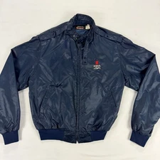 Vintage Michelob Light Anheuser Busch Jacket Mens Medium Nylon Bomber USA Made