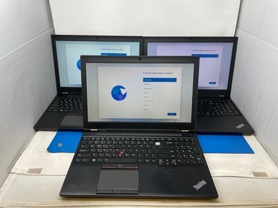 FOR PARTS: 3 Lenovo ThinkPad P50 Core i7-6700HQ 32GB RAM 512GB SSD 20EN0015US