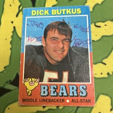 1971 Topps - Dick Butkus #25 Trading Card