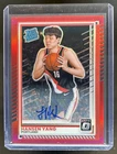 2025-26 Panini Donruss Optic Hansen Yang Red Rookie Auto Autograph RC #32/75