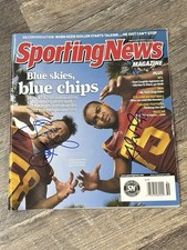 REY MAUALUGA & FILI MOALA Signed Sporting News Magazine Autographed USC TROJANS