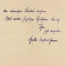 Condolences of Hella von Bechtolsheim to Frieda Putz on the death of her father 1914