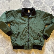 US Forest Service USDA Uniform Bomber Jacket Green Men’s Vintage Fleece Lined LL