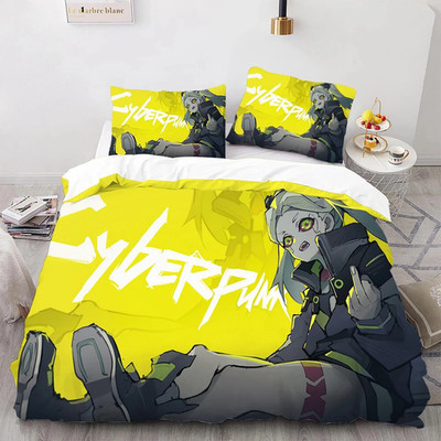 Anpassbar Bettwäsche Set 16VALORANT Cyberpunk Bettdeckenbezug135x200Kissenbezüge