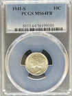 1941-S Mercury Dime MS64FB PCGS (#PA56199380)