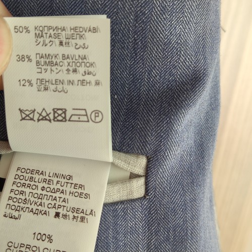 Chaqueta Brunello Cucinelli Hombre. %50 seda. Talla 50 - Imagen 10 de 11