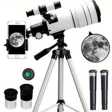 Astronomical Telescope Set, 1 Set 150X Magnification Telescope with Tripod Acc
