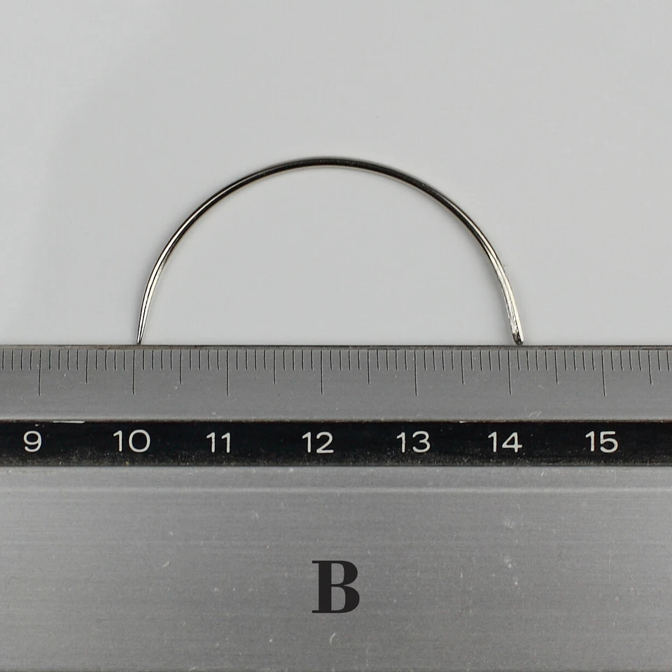 Nadeln SET : 8 gebogene Nadel Polsternadel Nähnadel Rund Leder Sattlernadel  - Bild 3 von 4