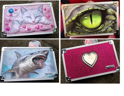 Vaultz Locking Supply and Pencil Box w/Keys - CHOICE of Shark, Heart, Kitty, Eye