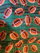 Football 100 quality cotton quilt fabric 1/4 yd 9 x44 Sports