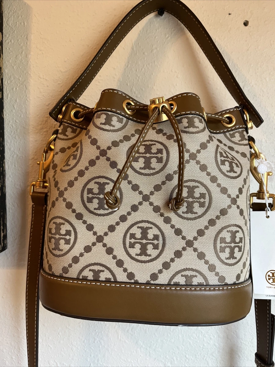 Tory Burch T Monogram Canvas Phone Crossbody in Blue