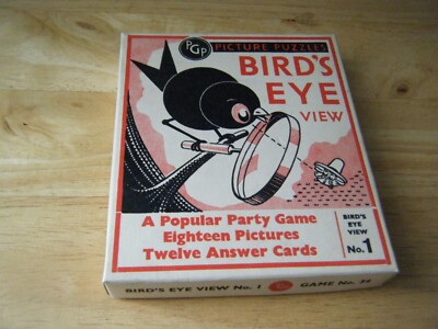 Vintage Puzzlespiel, Vogelperspektive Nr.1, Partyspiel Verlag Nr.34