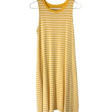 Women’s Time and Tru A-line Tank Crew Shirt Dress Small NWOT 5325 Stripe