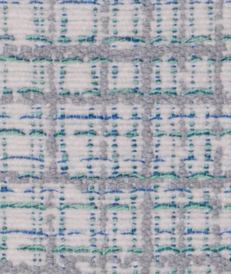 Stroheim Chenille Check Weave Upholstery Fabric- Caplice / Blue 8.50 yds 8341302