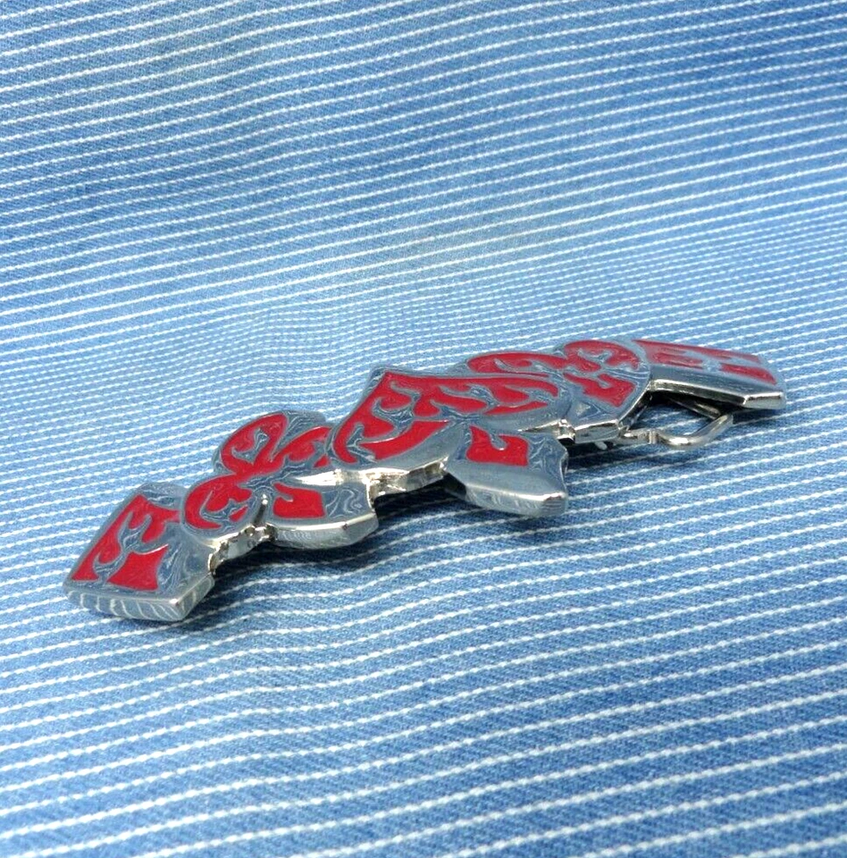 Flaming Spade Club Heart Diamonds Belt Buckle Hot Gambler Poker Cards .GTA484 - Image 4 of 4