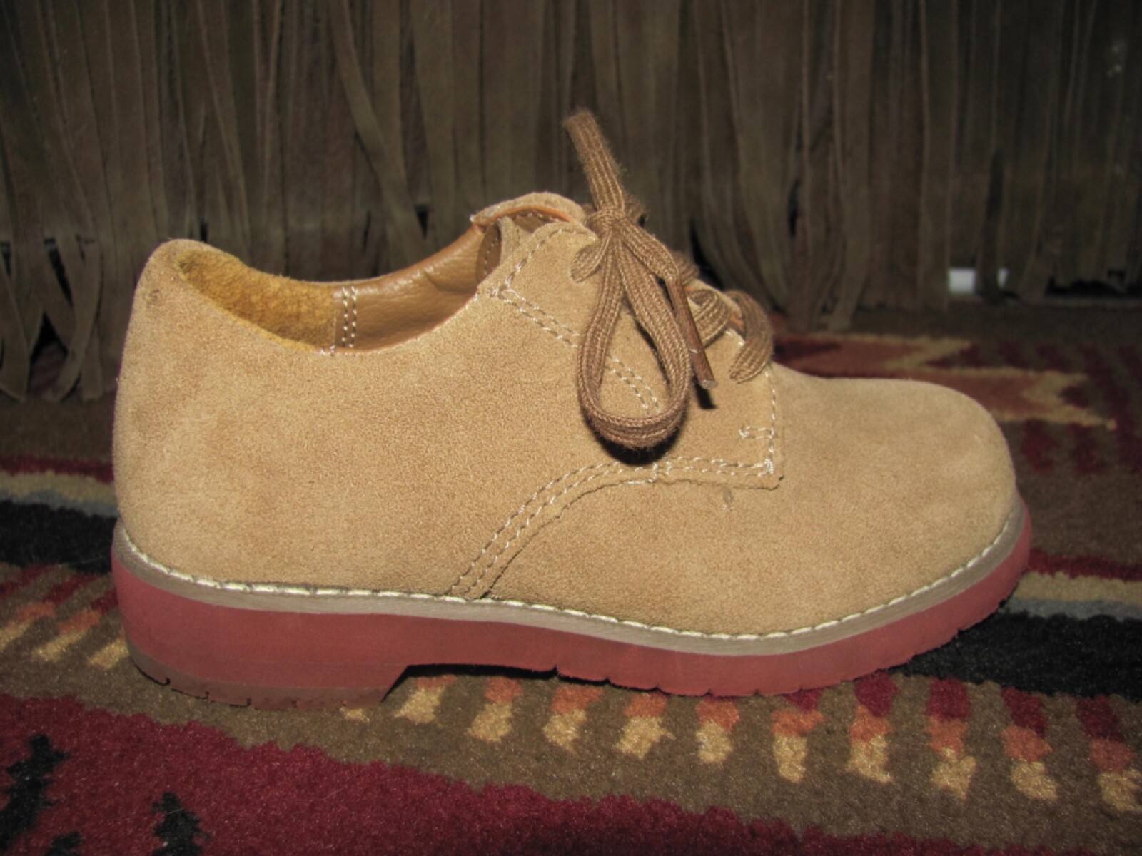 SAOLA Sperry Top Sider Tevin beige Oxford scarpe eleganti stringate ragazzo 8 5 m soletta 6 25 in