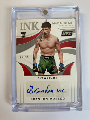 MAKELLOSE PANINI 2021 BRANDON MORENO ROOKIE AUTOGRAMM 80/99