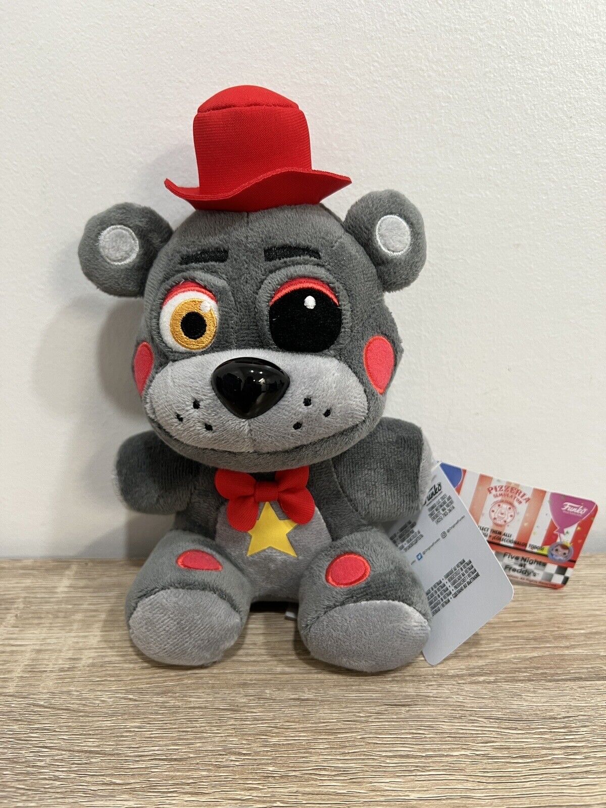 Fnaf Five Nights At Freddy&#39;s Pizza Gray Lefty Freddy Plush Figure  Toy 20cm