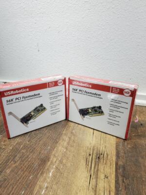N91C   2x US ROBOTICS USR5670 EXTERNAL 56K V.92 V.90 ITU SERIAL DATA FAX MODEM  
