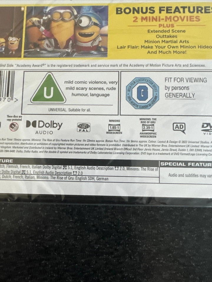 Minions 1 & 2 Rise Of Gru Box Set 2-Movie Collection NEW SEALED DVD - Image 4 of 4