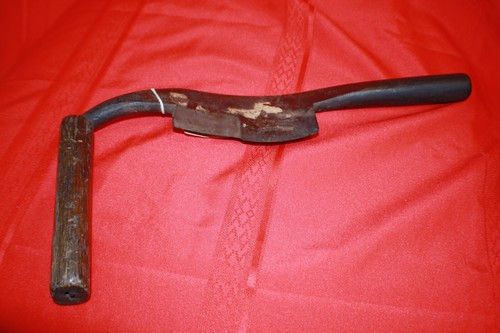 ANTIQUE 191 YEAR OLD COOPER'S CHAMFER DRAWKNIFE BY D. R BARTON ABOUT 1832 PERIOD - Picture 3 of 7