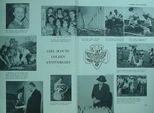1963 GIRL SCOUTS GOLDEN ANNIVERSARY BOOK SECTION