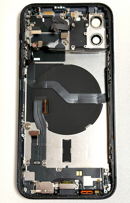 Apple iPhone 12 6.1'' 2020 Black Rear Back Case Frame Glass Grade C Original