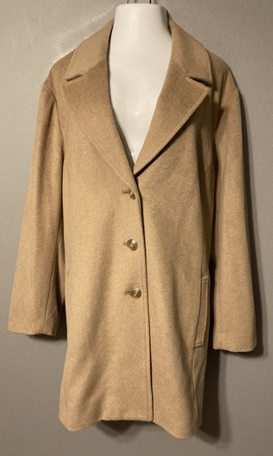 J Jill Womens 4X Wool Coat Classic 
