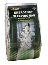 Emergency Sleeping Bag Mylar Insulated Heat Light Weight 84x36 Inch