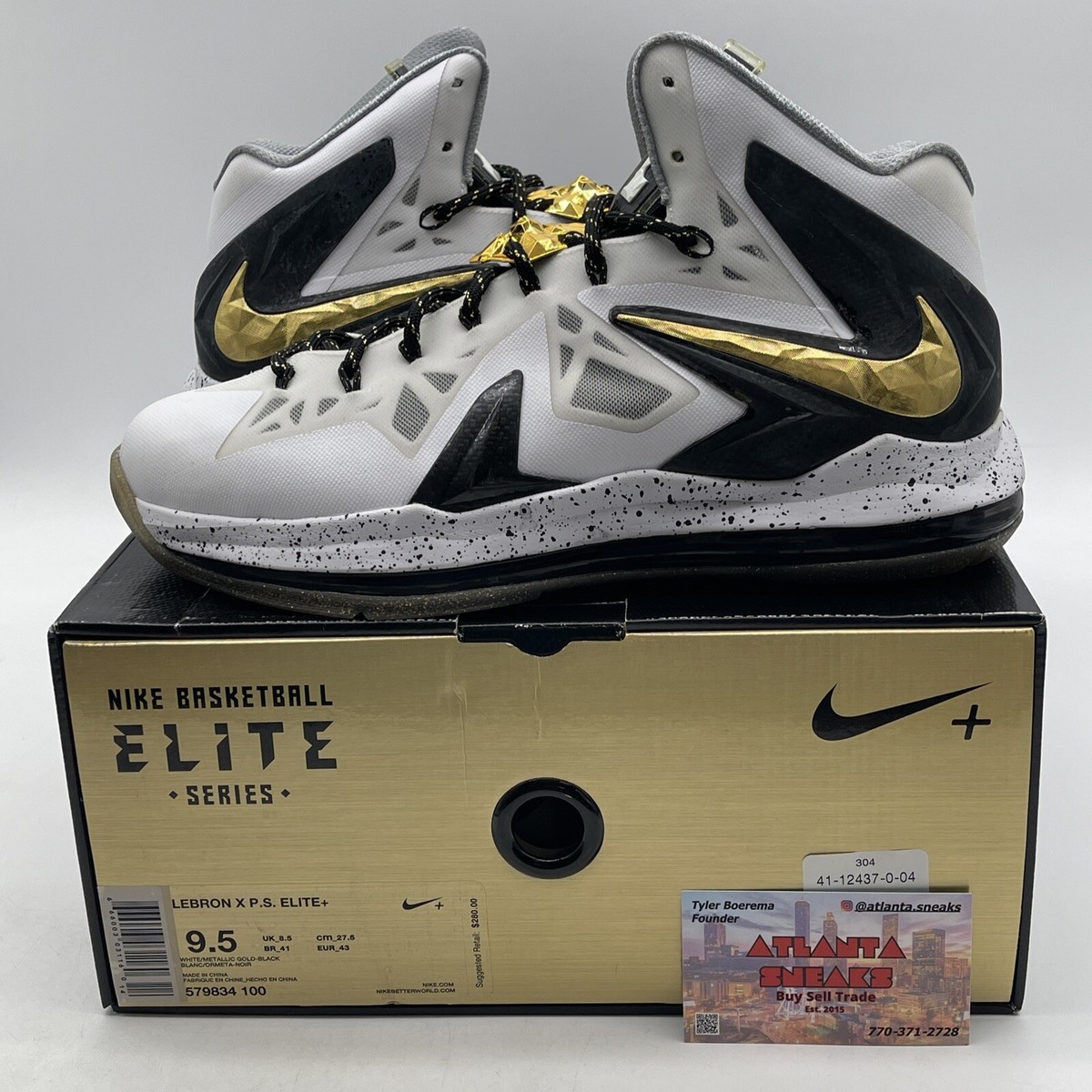 lebron 10 black white gold